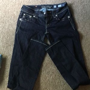 Like New!!  Miss Me Skinny jeans size 25